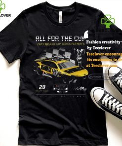 Top Men’s Christopher Bell Joe Gibbs Racing Team Collection Black 2024 NASCAR Cup Series Playoffs DeWalt T Shirt
