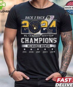 Top Milwaukee brewers 2024 national league central division champs back to back 2024 shirt