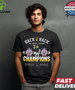 Top Milwaukee brewers back 2 back nl central division champions 2024 shirt