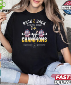 Top Milwaukee brewers back 2 back nl central division champions 2024 shirt