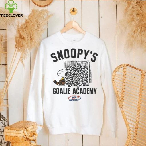 Top Peanuts x USA Hockey Snoopy’s Goalie Academy hoodie, sweater, longsleeve, shirt v-neck, t-shirt