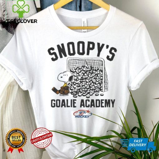 Top Peanuts x USA Hockey Snoopy’s Goalie Academy hoodie, sweater, longsleeve, shirt v-neck, t-shirt