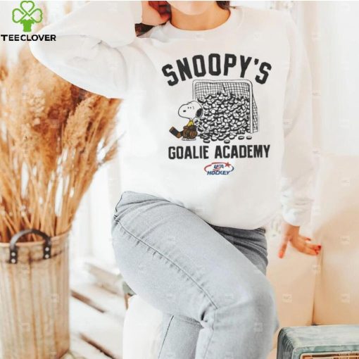 Top Peanuts x USA Hockey Snoopy’s Goalie Academy hoodie, sweater, longsleeve, shirt v-neck, t-shirt