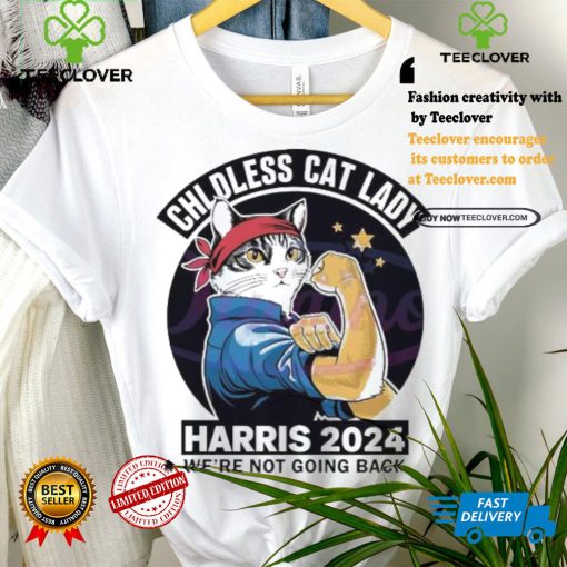 Top Retro Childless Cat Lady Harris 2024 Kamala Harris shirt