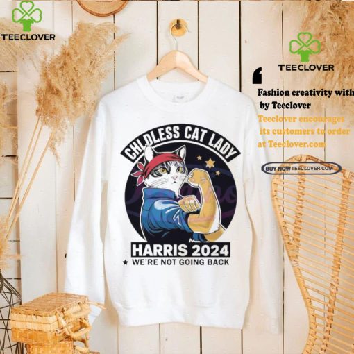 Top Retro Childless Cat Lady Harris 2024 Kamala Harris shirt