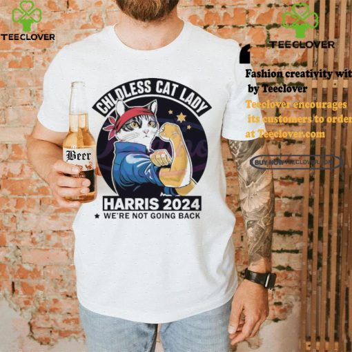 Top Retro Childless Cat Lady Harris 2024 Kamala Harris shirt