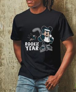 Top San Jose Sharks Mickey Disney Rookie Year T Shirt