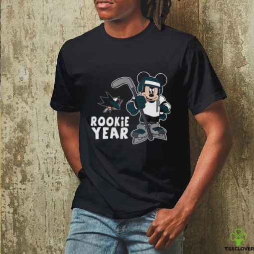 Top San Jose Sharks Mickey Disney Rookie Year T Shirt