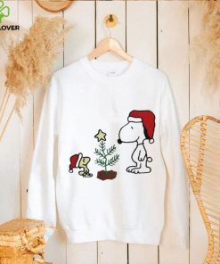 Top Snoopy and Woodstock Christmas tree shirt