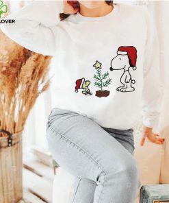 Top Snoopy and Woodstock Christmas tree shirt