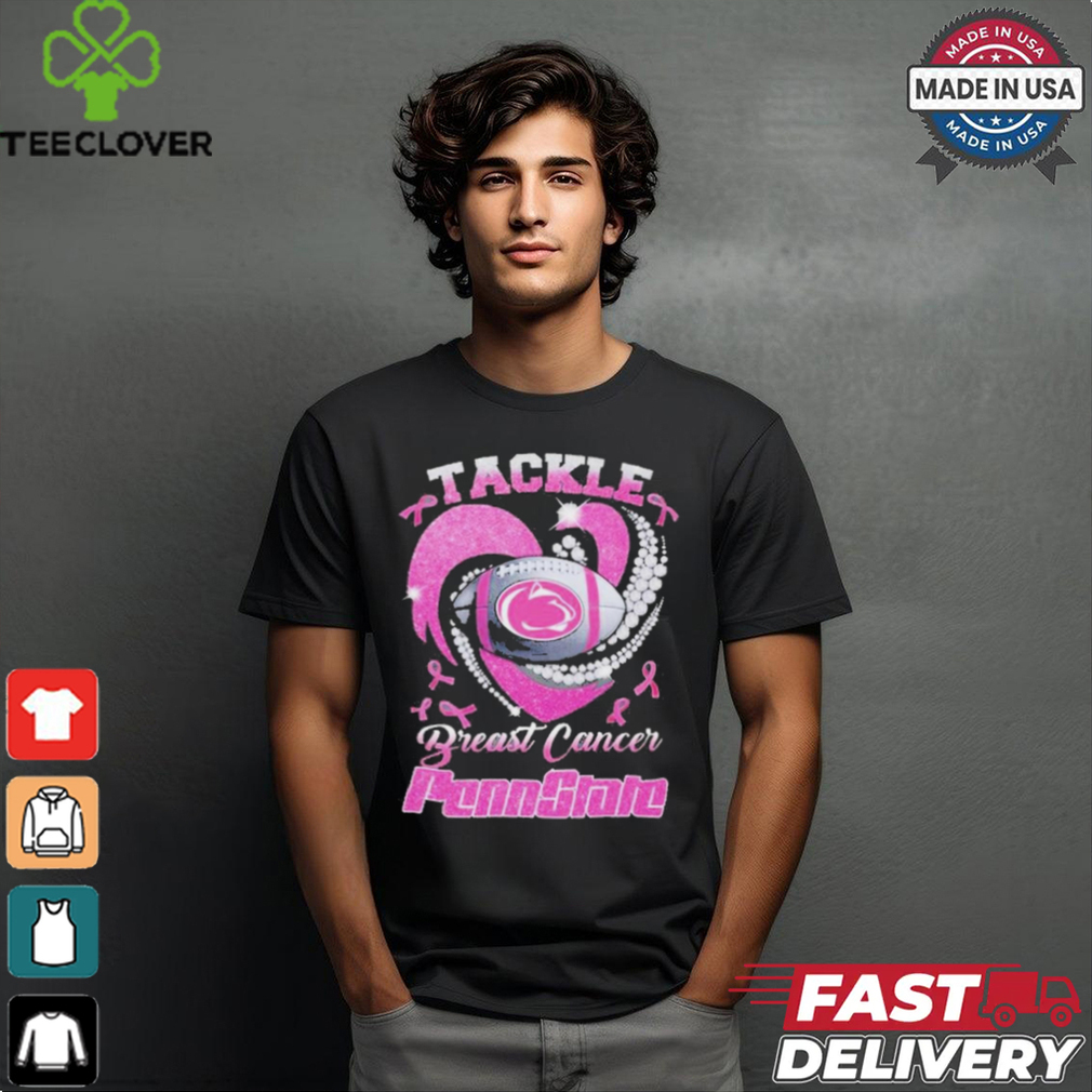 Top Tackle Breast Cancer Penn State T shirt Top Tackle Breast Cancer Penn State T shirt