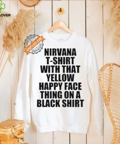 Top Teenhearts Nirvana T Shirt With That Yellow Happy Face Thing On A Black Shirt