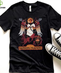 Top The smashing pumpkins limited edition concert poster for the show in lucca italy at piazza napoleone on july 6 2024 inspired by lucca san michele in foro basilica shirt