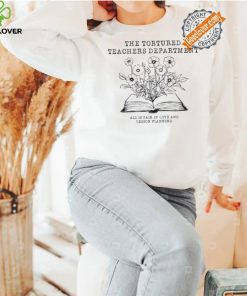 Top The tortured teachers department floral book shirt