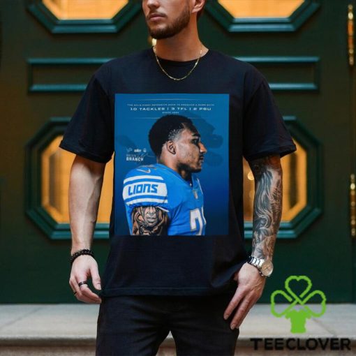 Top detroit Lions Brian Branch signature shirt