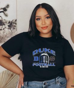 Top duke Blue Devils vs. Notre Dame Fighting Irish Blue 84 Unisex 2023 Football Matchup T Shirt 3 Top duke Blue Devils vs. Notre Dame Fighting Irish Blue 84 Unisex 2023 Football Matchup T Shirt