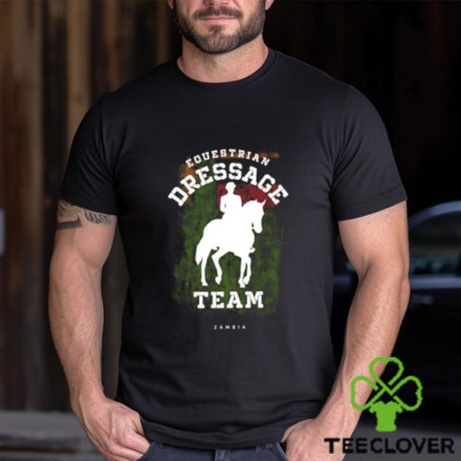 Top equestrian Dressage Zambia Horse Rider Vintage T Shirt
