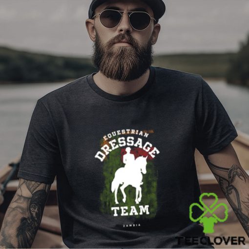 Top equestrian Dressage Zambia Horse Rider Vintage T Shirt