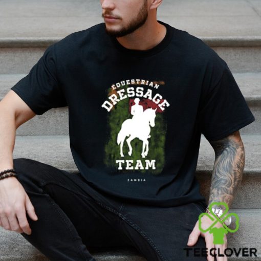 Top equestrian Dressage Zambia Horse Rider Vintage T Shirt