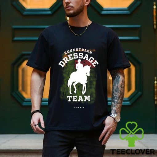 Top equestrian Dressage Zambia Horse Rider Vintage T Shirt