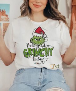 Top feeling extra Grinchy today light christmas shirt