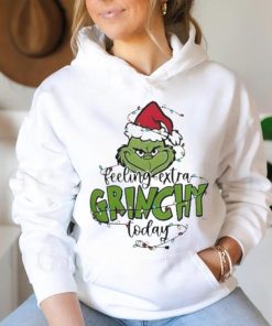 Top feeling extra Grinchy today light christmas shirt