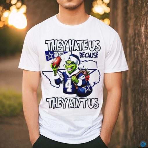 Top grinch they hate us because they ain’t us Dallas Cowboys football Xmas gift shirt