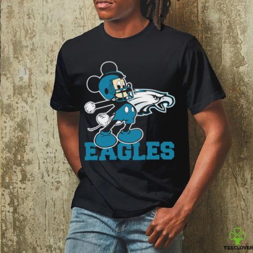 Top mickey Mouse cartoon NFL Philadelphia Eagles football player helmet logo hoodie, sweater, longsleeve, shirt v-neck, t-shirt