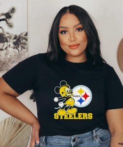 Top mickey Mouse cartoon NFL Pittsburgh Steelers football player helmet logo shirt 2 Top mickey Mouse cartoon NFL Pittsburgh Steelers football player helmet logo shirt