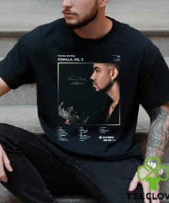 Top romeo Santos Formula Vol. 3 Tracklist Album T Shirt