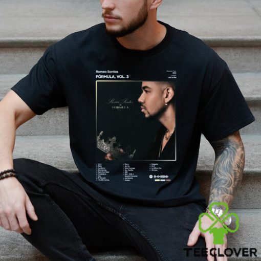 Top romeo Santos Formula Vol. 3 Tracklist Album T Shirt