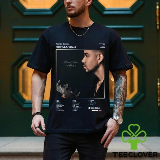 Top romeo Santos Formula Vol. 3 Tracklist Album T Shirt