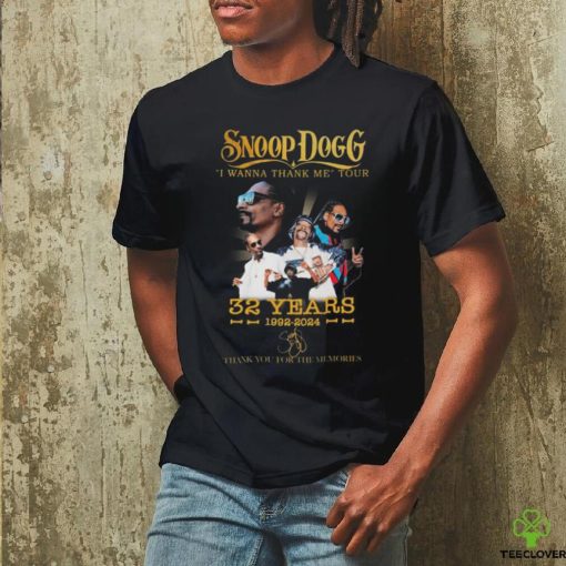 Top snoop Dogg I wanna thank mer tour 32 years 1992 2024 thank you for the memories signatures hoodie, sweater, longsleeve, shirt v-neck, t-shirt