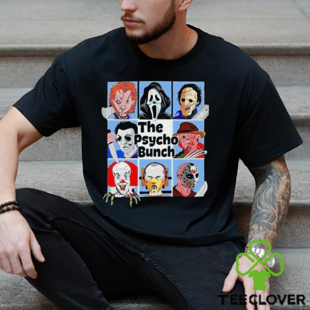 Top the psycho bunch horror character holiday celebrate halloween shirt Top the psycho bunch horror character holiday celebrate halloween shirt