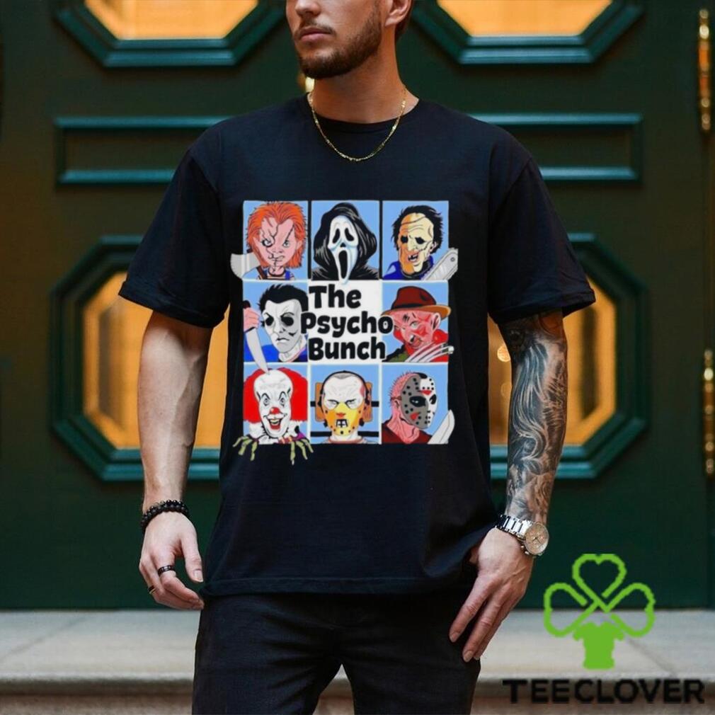 Top the psycho bunch horror character holiday celebrate halloween shirt Top the psycho bunch horror character holiday celebrate halloween shirt