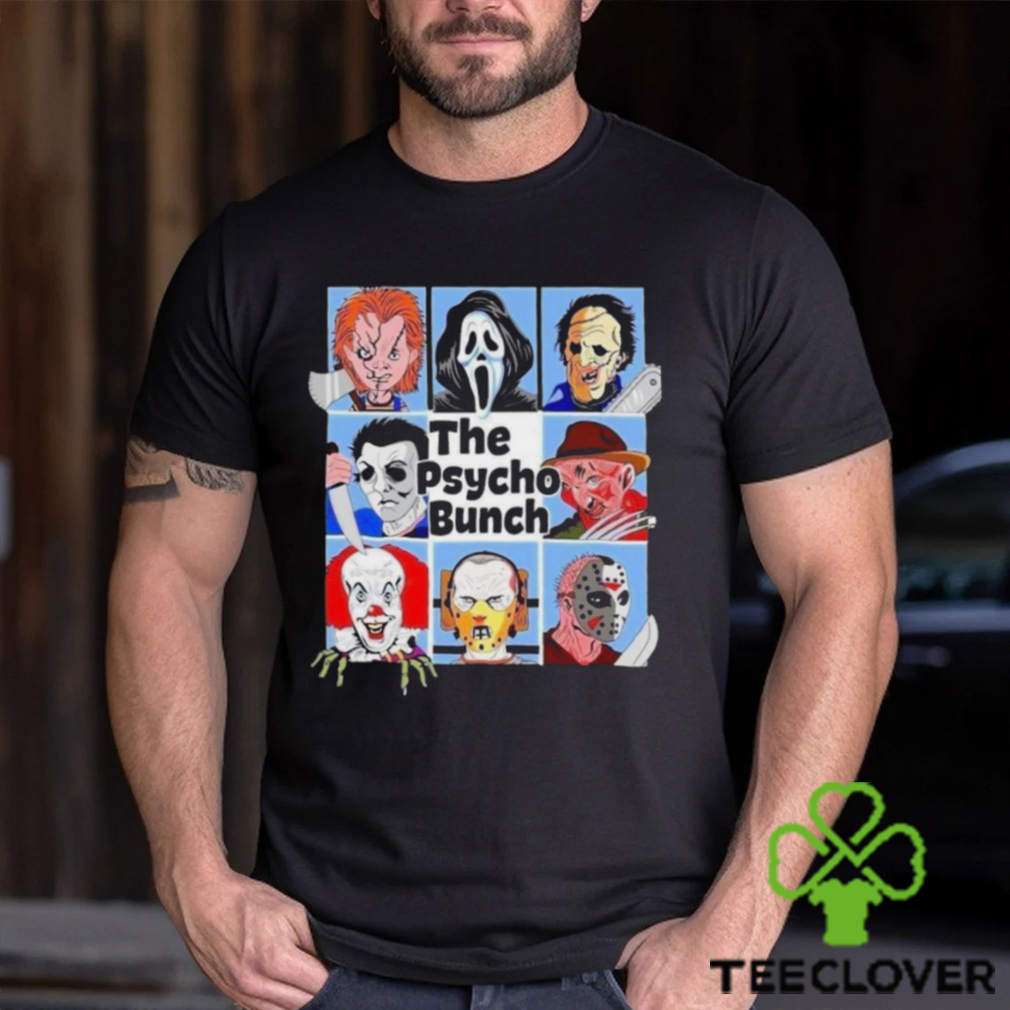 Top the psycho bunch horror character holiday celebrate halloween shirt Top the psycho bunch horror character holiday celebrate halloween shirt