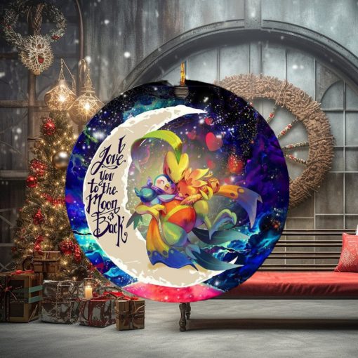 Torchic Grovyle Piplup Pokemon Love You To The Moon And Back Personalized 2023 Holiday Merry Christmas Decorations Ornament