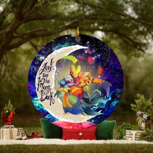 Torchic Grovyle Piplup Pokemon Love You To The Moon And Back Personalized 2023 Holiday Merry Christmas Decorations Ornament