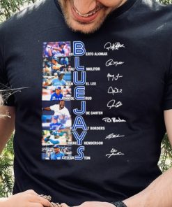 Toronto Blue Jays Baseball Team Players Signatures Shirt