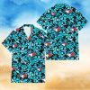 Baltimore Orioles White Porcelain Flower Pink Hibiscus White Background 3D Hawaiian Shirt