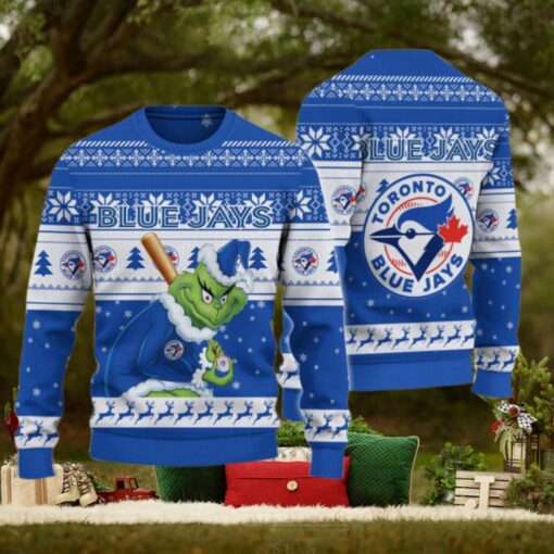 Toronto Blue Jays Grinch Christmas Ugly Sweater