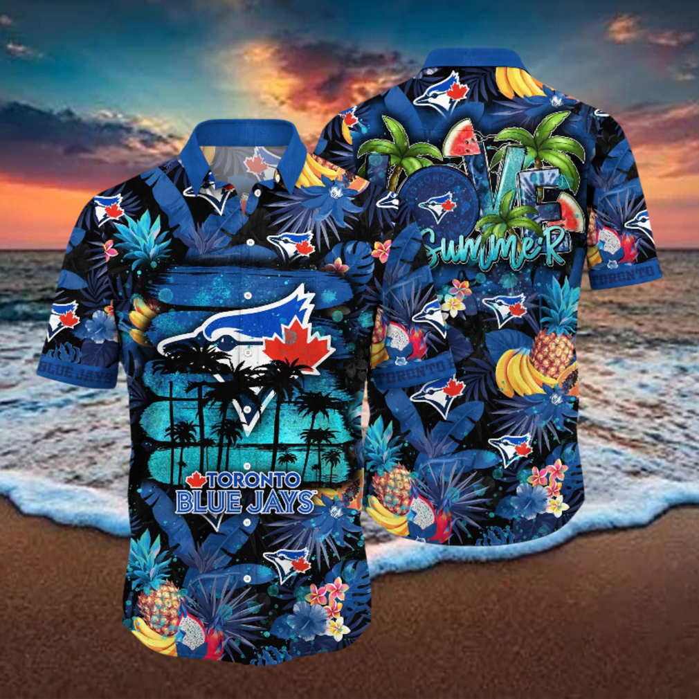 MLB Summer Aloha Toronto Blue Jays Logo Hawaiian Shirt For Fans