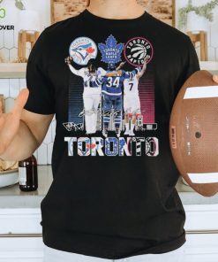 Toronto Blue Jays Toronto Maple Leafs Toronto Raptors Signature Toronto T shirt For Fans