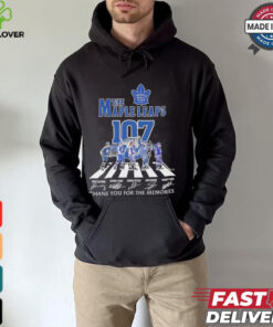 Toronto Maple Leafs 107th Anniversary 1917 2024 thank you for the memories signatures shirt
