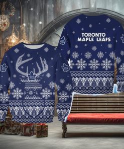 Toronto Maple Leafs Christmas Reindeer Cocoa 3D Sweater For Fans Gift Christmas