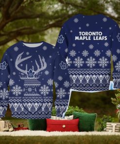 Toronto Maple Leafs Christmas Reindeer Cocoa 3D Sweater For Fans Gift Christmas