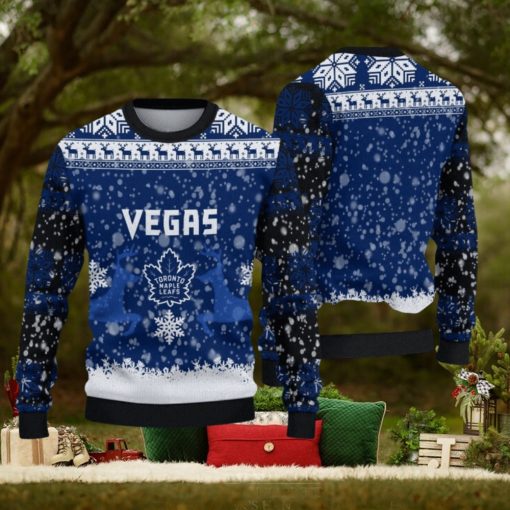 Toronto Maple Leafs Christmas Reindeer Limited Edition Ugly Sweater Gift For Fans