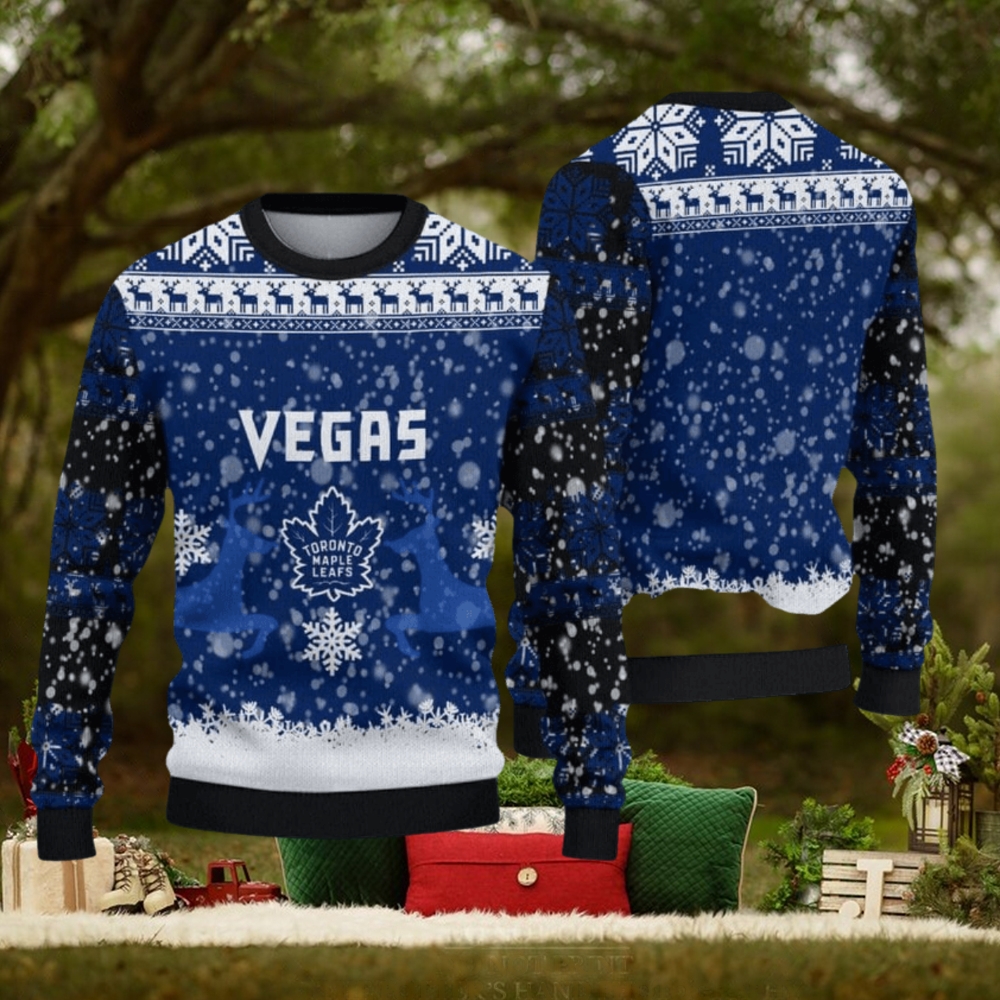 Toronto Maple Leafs Christmas Reindeer Limited Edition Ugly Sweater Gift For Fans Toronto Maple Leafs Christmas Reindeer Limited Edition Ugly Sweater Gift For Fans