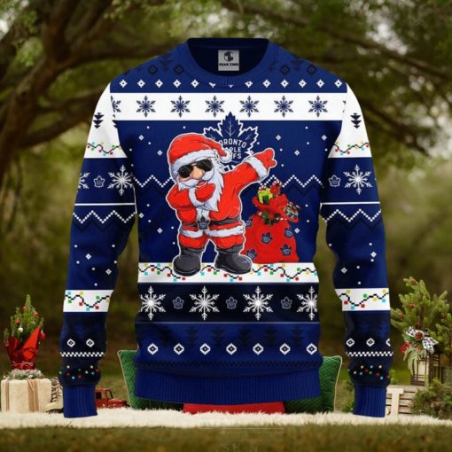 Toronto Maple Leafs Dabbing Santa Claus Xmas Ugly Christmas Sweater Best Christmas Gift Ideas