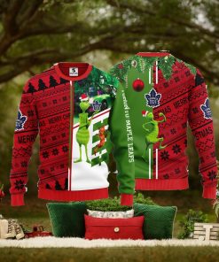 Toronto Maple Leafs Grinch & Scooby doo Christmas Ugly Sweater 1